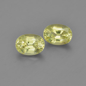 2.07 ct natürliche Zitronengelb Chrysoberyll-Edelsteine, Oval Schliff, VVS-VS