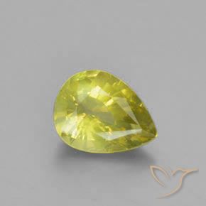 1.29ct Natürlicher grünlich-gelb Chrysoberyll, Birnenform, VS
