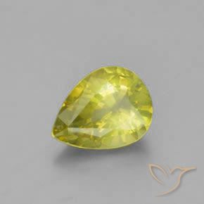 9,17 ctw natürlicher grünlich-gelb Chrysoberyll, Birnenform, VS