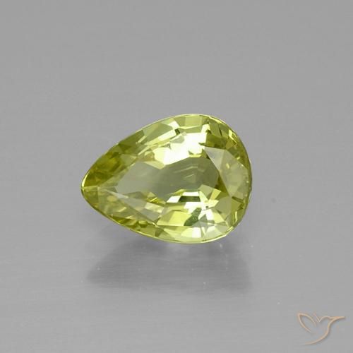 9,17 ctw natürlicher Mittelgelb Chrysoberyll, Birnenform, VVS