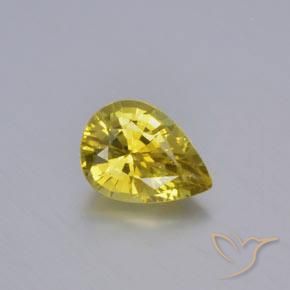 1.03ct Natürlicher Dijon Gelb Chrysoberyll, Birnenform, VVS