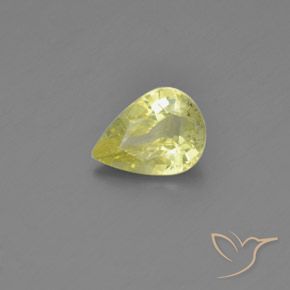 9,17 ctw natürlicher Mittelgelb Chrysoberyll, Birnenform, VS