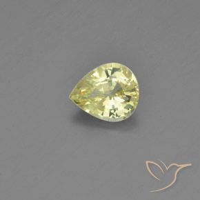 9,17 ctw natürlicher Zitronengelb Chrysoberyll, Birnenform, VVS-VS
