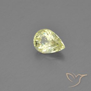 9,17 ctw natürlicher Mittelhelles Gelb Chrysoberyll, Birnenform, VVS-VS