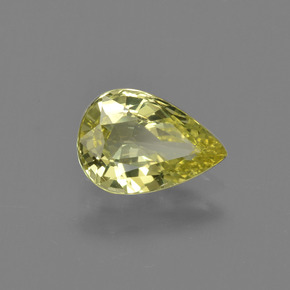 9,17 ctw natürlicher Mittelgelb Chrysoberyll, Birnenform, VS-SI