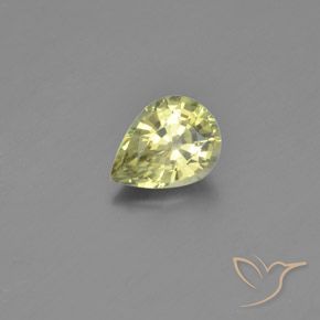 9,17 ctw natürlicher Mittelgelb Chrysoberyll, Birnenform, VVS