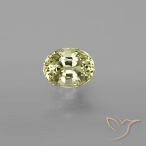 1.02ct Natürlicher hellgelb Chrysoberyll, Oval, VVS