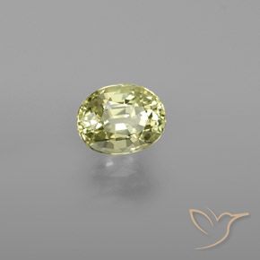 9,17 ctw natürlicher hellgelb Chrysoberyll, Oval, VVS