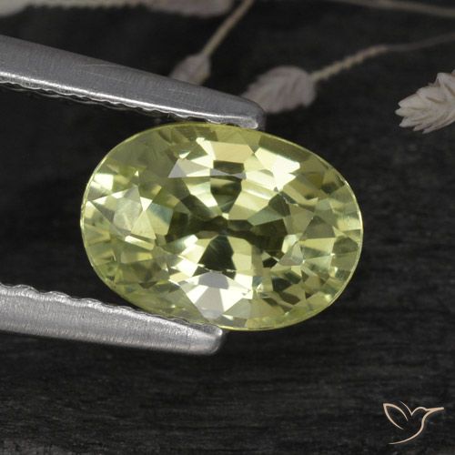 1.07ct Natürlicher gelb-grün Chrysoberyll, Oval, VVS