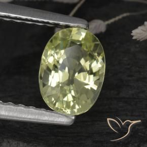 9,17 ctw natürlicher gelb-grün Chrysoberyll, Oval, VVS