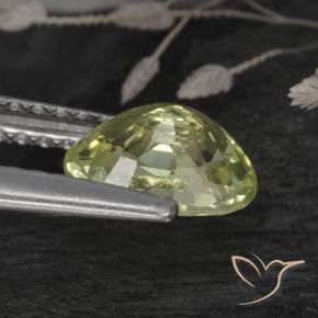 9,17 ctw natürlicher gelb-grün Chrysoberyll, Oval, VVS