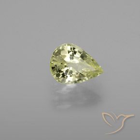 9,17 ctw natürlicher hellgelb Chrysoberyll, Birnenform, VVS