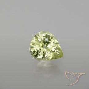 1.13ct Natürlicher gelb-grün Chrysoberyll, Birnenform, VVS