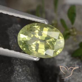 9,17 ctw natürlicher Mittelgelb Chrysoberyll, Oval, VVS