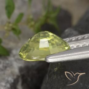 9,17 ctw natürlicher Mittelgelb Chrysoberyll, Oval, VVS