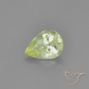 9,17 ctw natürlicher hellgelb Chrysoberyll, Birnenform, VVS