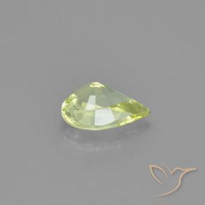 9,17 ctw natürlicher hellgelb Chrysoberyll, Birnenform, VVS
