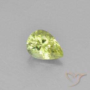 1.07ct Natürlicher hellgelb Chrysoberyll, Birnenform, VVS