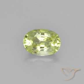 1.25ct Natürlicher hellgelb Chrysoberyll, Oval, VVS