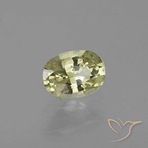 9,17 ctw natürlicher hellgrünlich-gelb Chrysoberyll, Oval, VVS-VS