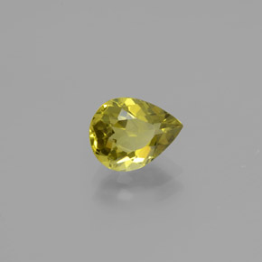 9,17 ctw natürlicher grünlich-gold Chrysoberyll, Birnenform, VVS