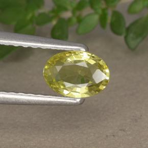 9,17 ctw natürlicher Helles Maisgelb Chrysoberyll, Oval Schliff, VVS