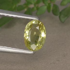 9,17 ctw natürlicher Helles Maisgelb Chrysoberyll, Oval Schliff, VVS