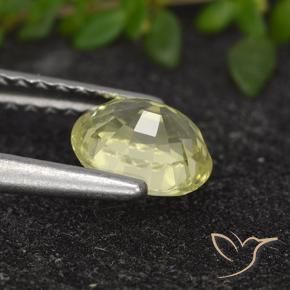 9,17 ctw natürlicher Mittelhelles Gelb Chrysoberyll, Oval Schliff, VVS