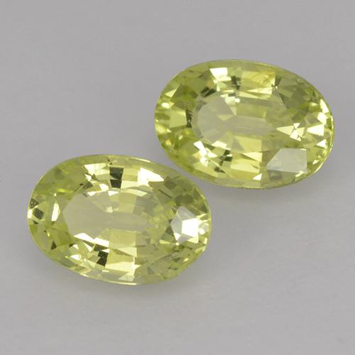 1.26 ct natürliche grünlich-gelb Chrysoberyll-Edelsteine, Oval Schliff, VVS