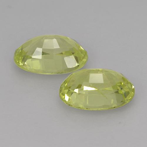 1.26 ct natürliche grünlich-gelb Chrysoberyll-Edelsteine, Oval Schliff, VVS