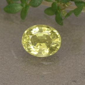 9,17 ctw natürlicher Zitronengelb Chrysoberyll, Oval Schliff, VVS