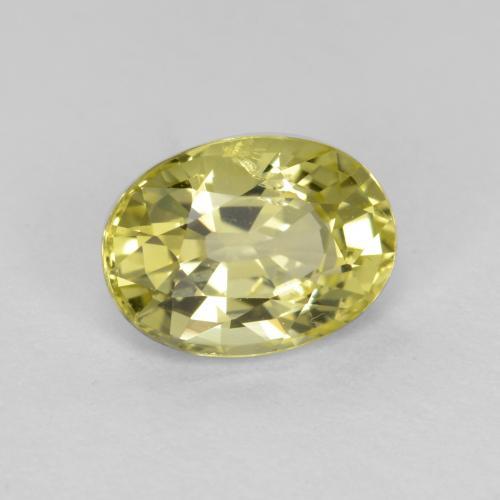 0,92 ctw natürlicher gelber Chrysoberyll, Oval Schliff, VVS-VS