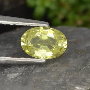 0,54 ctw natürlicher gelber Chrysoberyll, Oval Schliff, VVS