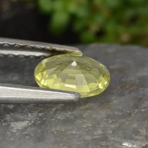 0,54 ctw natürlicher gelber Chrysoberyll, Oval Schliff, VVS