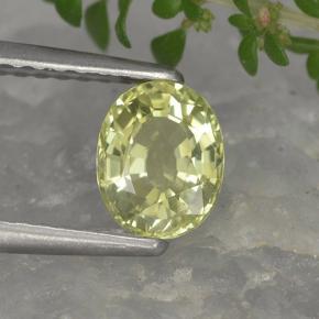 0,90 ctw natürlicher gelber Chrysoberyll, Oval Schliff, VVS