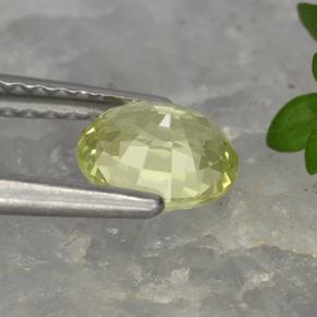 0,90 ctw natürlicher gelber Chrysoberyll, Oval Schliff, VVS