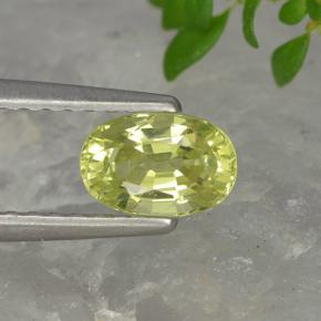 9,17 ctw natürlicher Mittelgelb Chrysoberyll, Oval Schliff, VVS