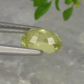 9,17 ctw natürlicher Mittelgelb Chrysoberyll, Oval Schliff, VVS