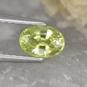 9,17 ctw natürlicher Mittelgelb Chrysoberyll, Oval Schliff, VVS