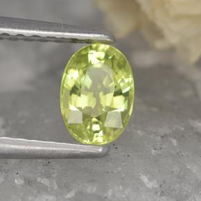 9,17 ctw natürlicher Mittelgelb Chrysoberyll, Oval Schliff, VVS