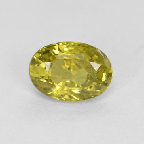 0,57 ctw natürlicher gelber Chrysoberyll, Oval Schliff, VVS-VS