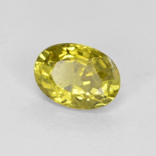 0,57 ctw natürlicher gelber Chrysoberyll, Oval Schliff, VVS-VS