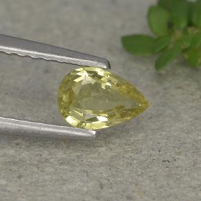 9,17 ctw natürlicher Mittelgelb Chrysoberyll, Birnenform, VVS