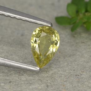9,17 ctw natürlicher Mittelgelb Chrysoberyll, Birnenform, VVS