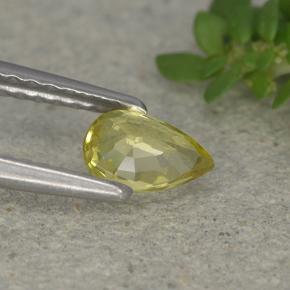9,17 ctw natürlicher Mittelgelb Chrysoberyll, Birnenform, VVS