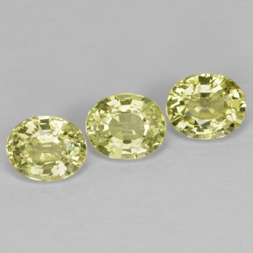 1,58 ct natürliche gelber Chrysoberyll-Edelsteine, Oval Schliff, VVS-VS