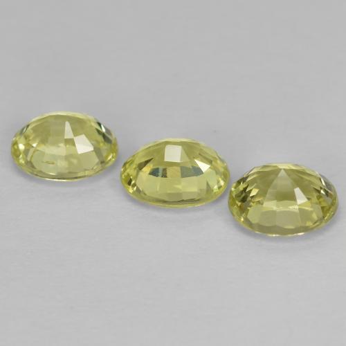 1,58 ct natürliche gelber Chrysoberyll-Edelsteine, Oval Schliff, VVS-VS