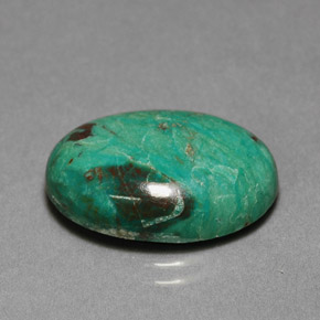 7,78 ctw natürlicher grüner Chrysokoll, Oval Schliff, Lichtundurchlässig
