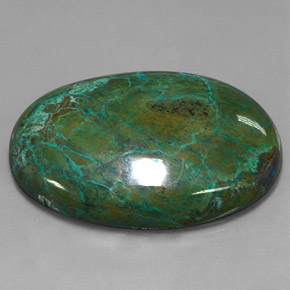 110,00 ctw natürlicher mehrfarbiger Chrysokoll, Oval Schliff, Lichtundurchlässig