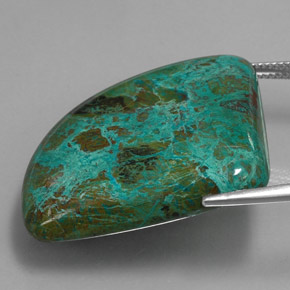 9,17 ctw natürlicher Mehrfarbig Chrysokoll, Ausgefallene Form, Lichtundurchlässig